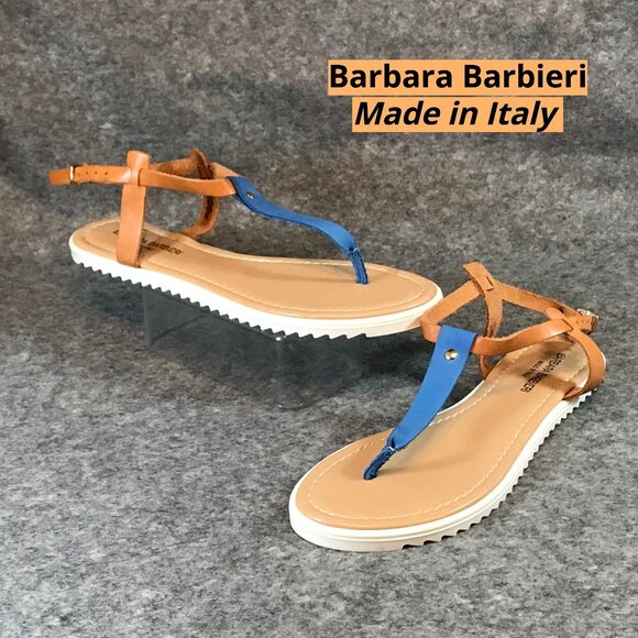 Barbara Barbieri Women's Upper Leather Thong Sandals - Picture 1 of 11